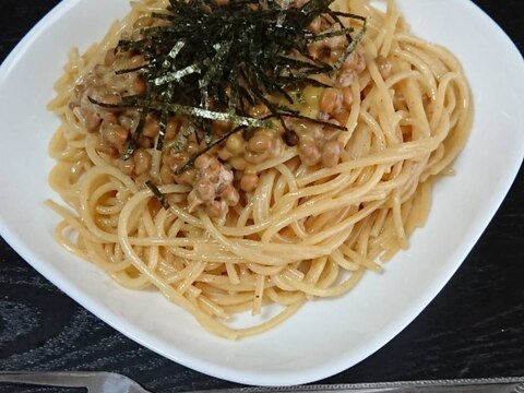 簡単ランチ☆納豆パスタ